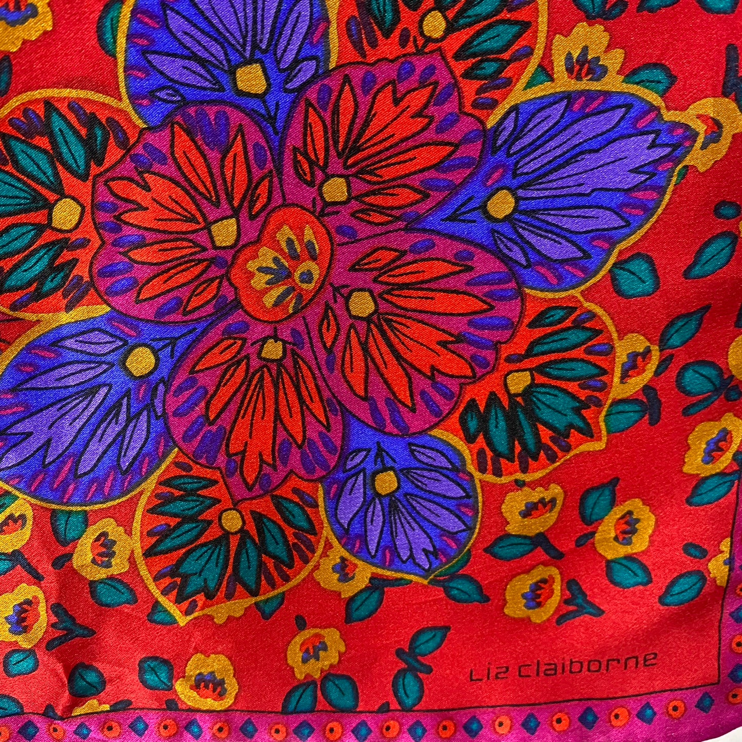 Liz Claiborne Designer Silk Scarf - Square – 4955