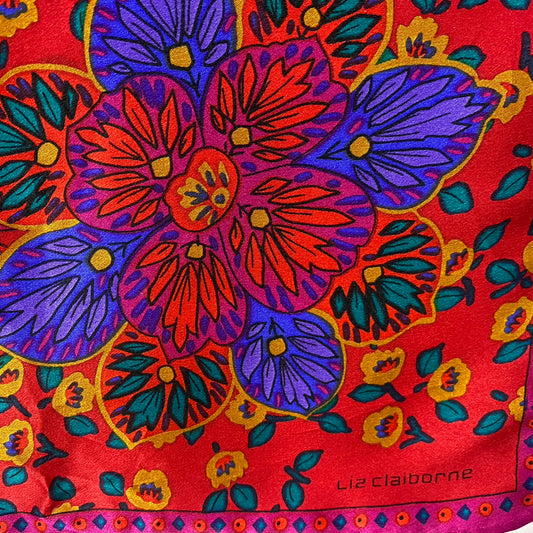Liz Claiborne Designer Silk Scarf - Square – 4955
