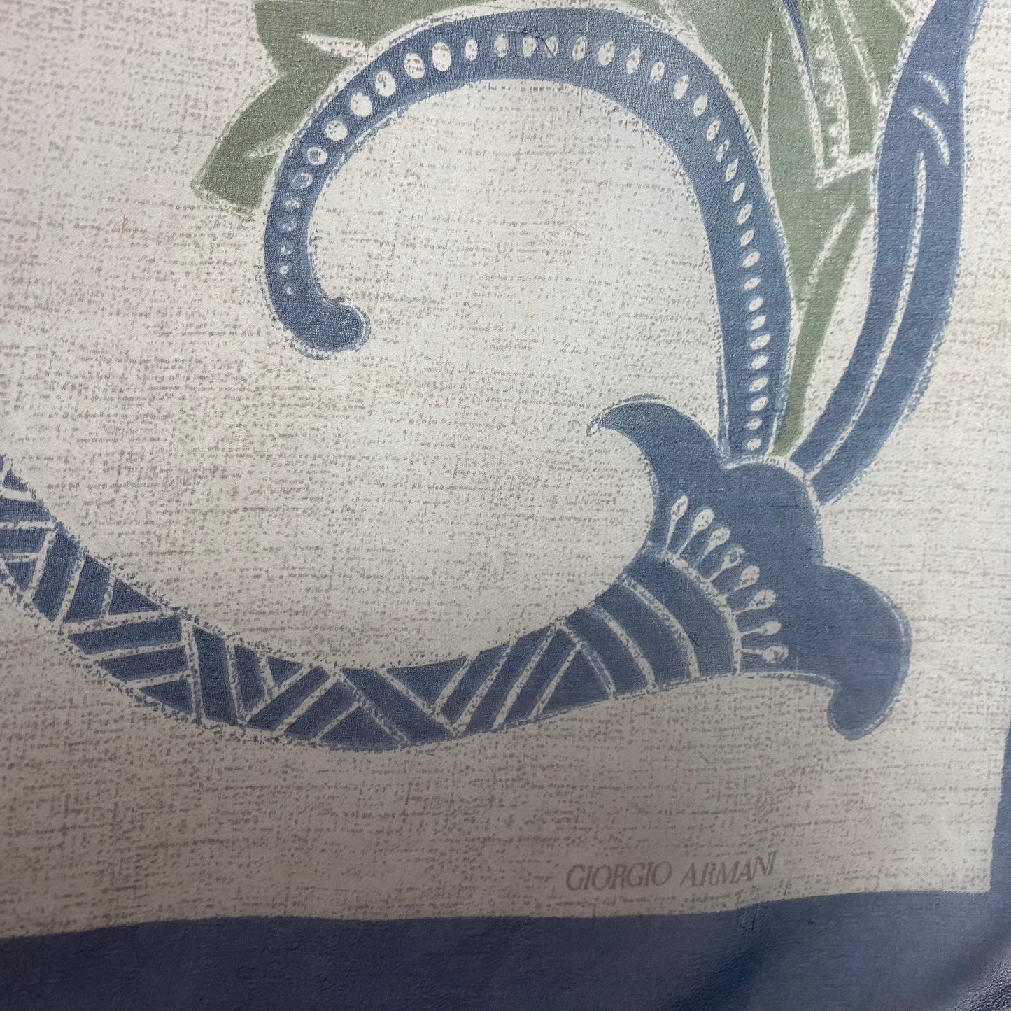 GIORGIO ARMANI Silk Scarf - Elephant Art - 35" Square - 4983