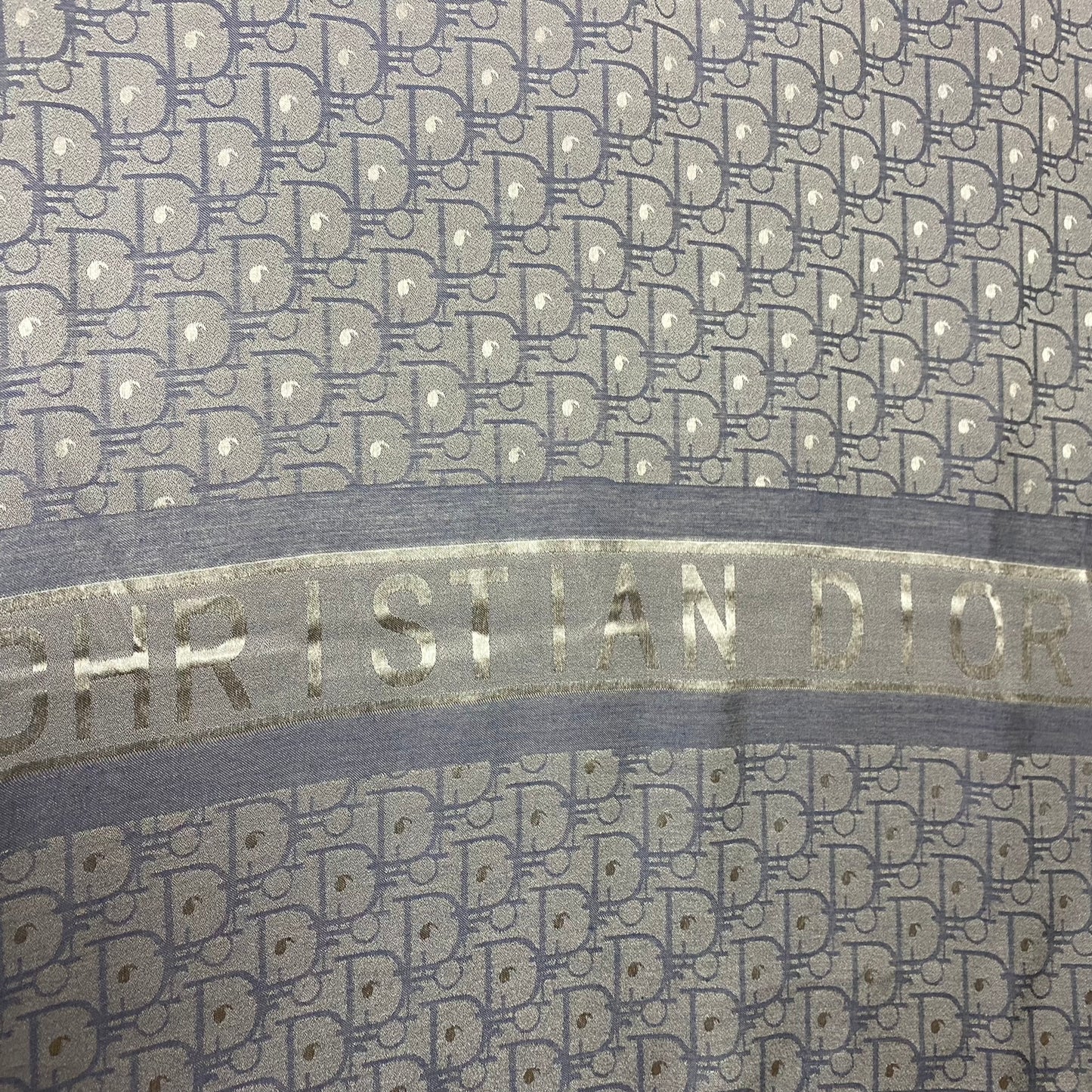 CHRISTIAN DIOR Cashmere Silk Scarf - Monogram - 27" x 76" Long - 4989