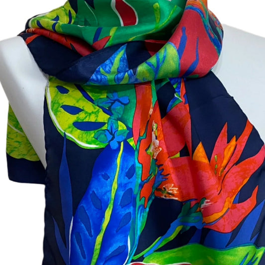 Ralph Lauren Exotic Floral Silk Scarf - Long - NWT – 4990