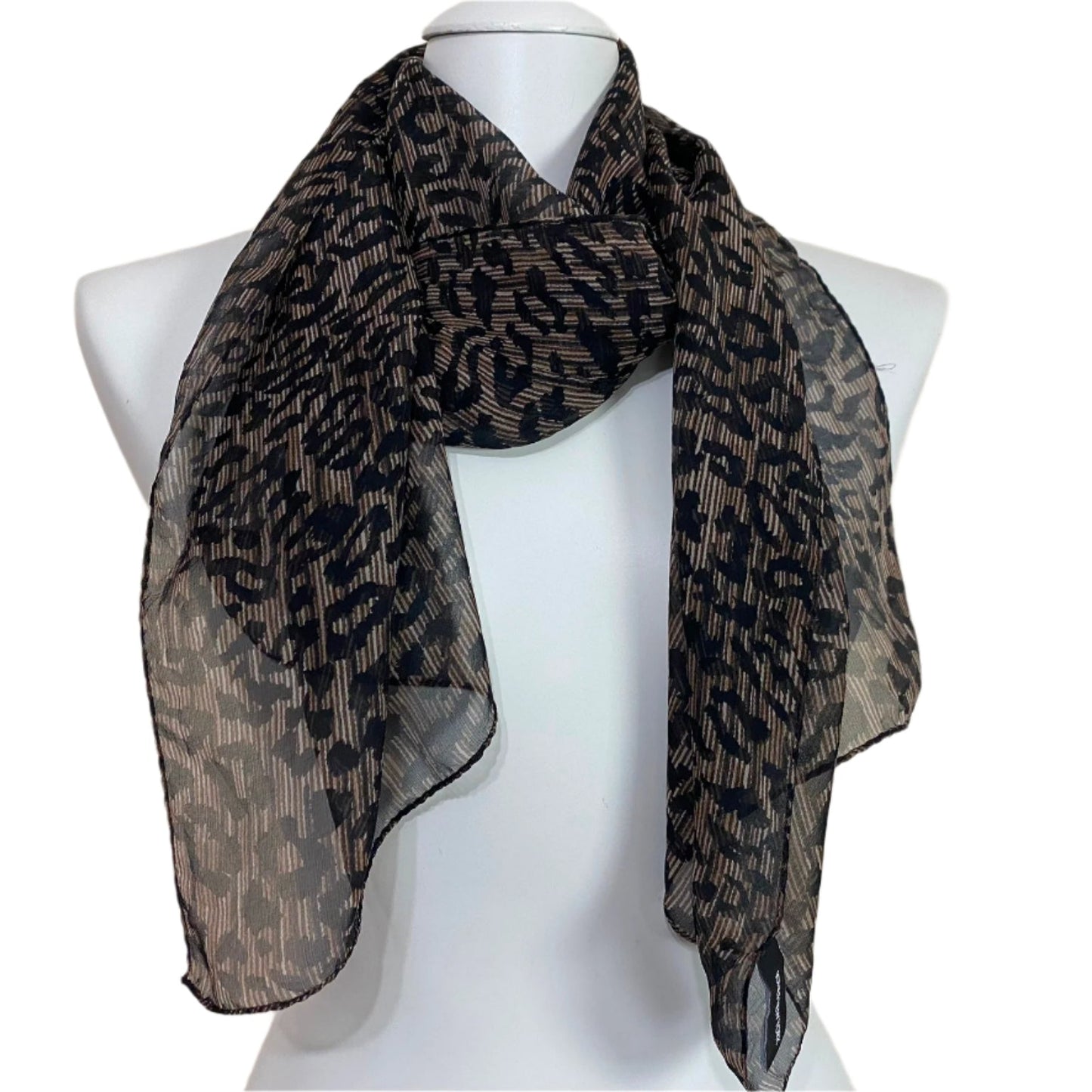 Jones New York Animal Print Silk Scarf - Long – 4995