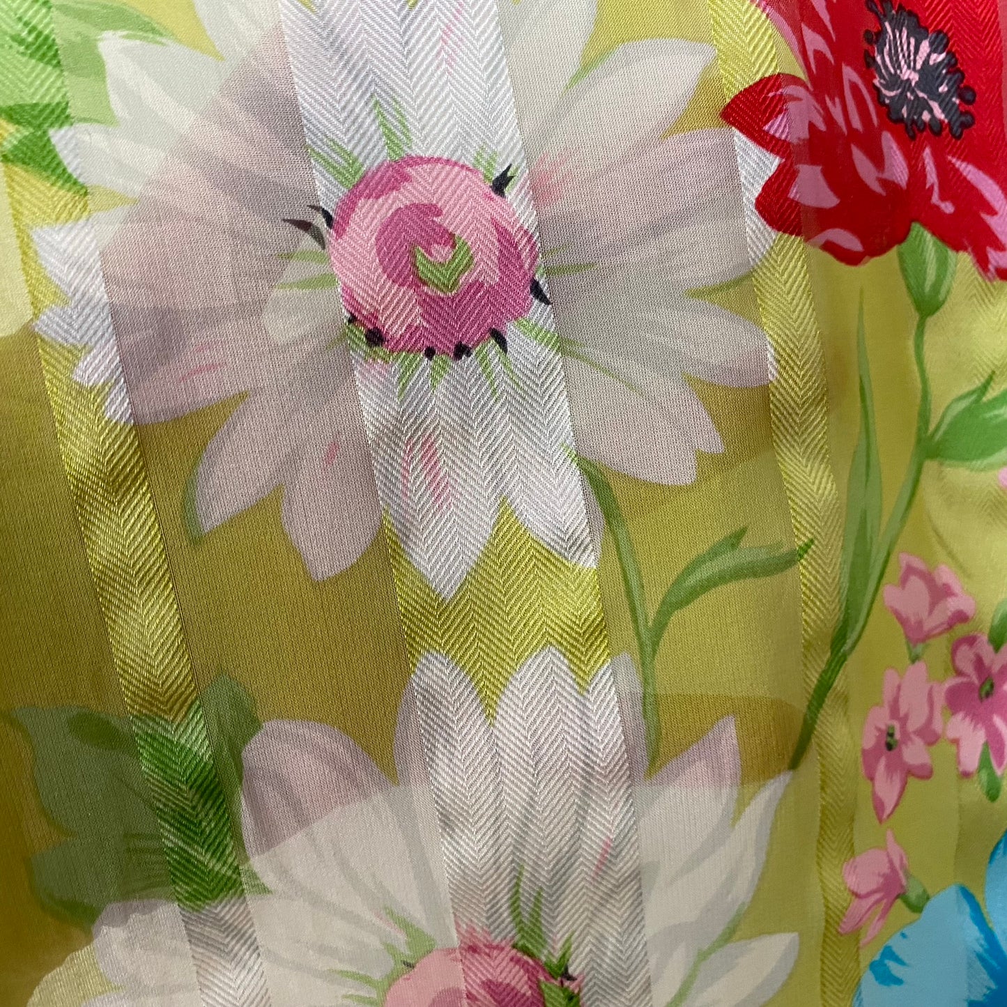 ADRIENNE VITTADINI Silk Scarf - Floral - 11" x 52" Long - 4998