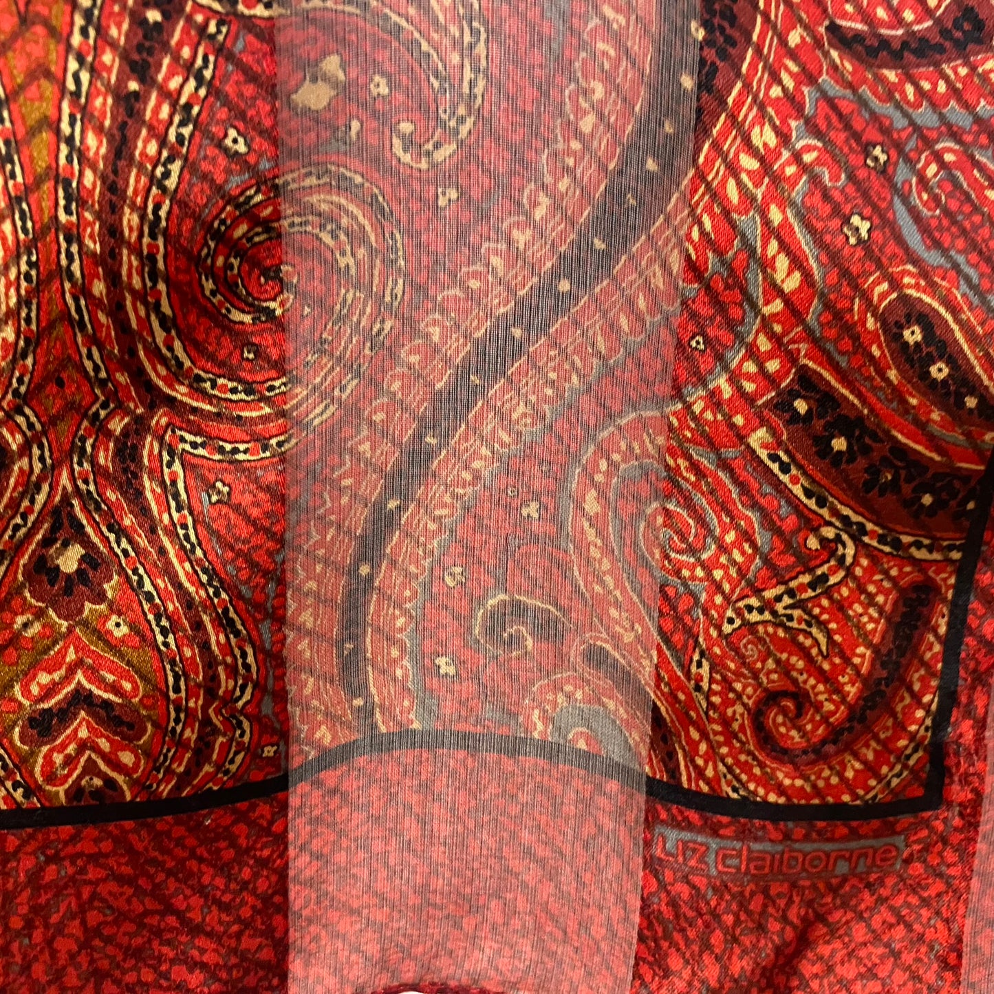 Liz Claiborne Paisley Art Silk Scarf - Long – 4999