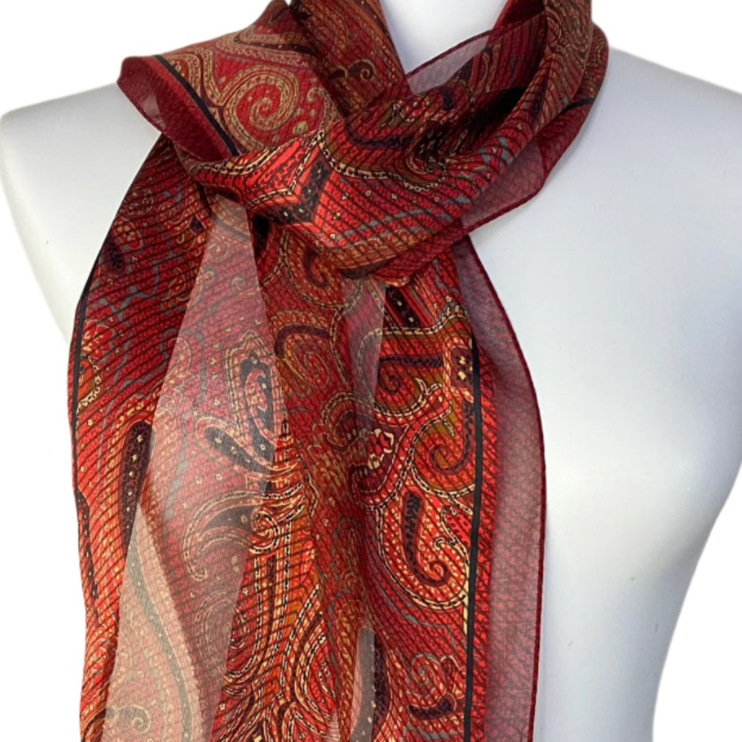 Liz Claiborne Paisley Art Silk Scarf - Long – 4999