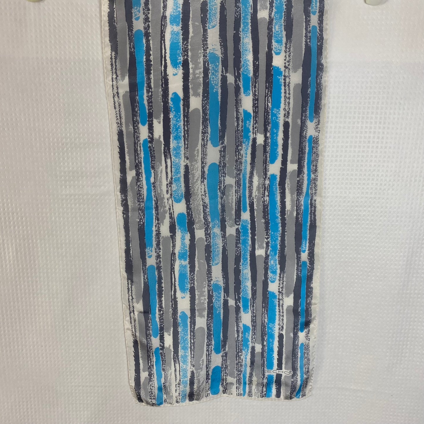 Echo Abstract Art Silk Scarf - Long – 5000