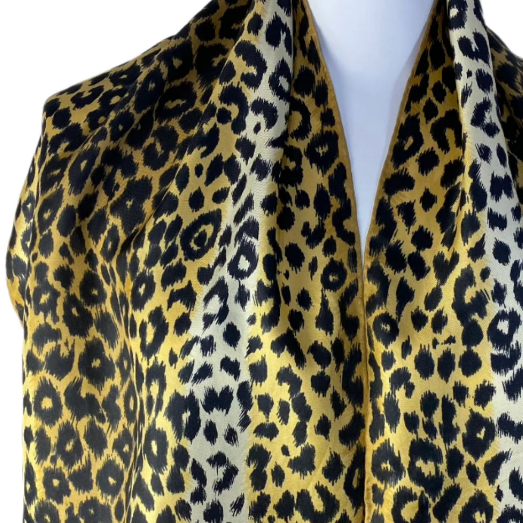 Echo Animal Print Silk Scarf - Long – 5003