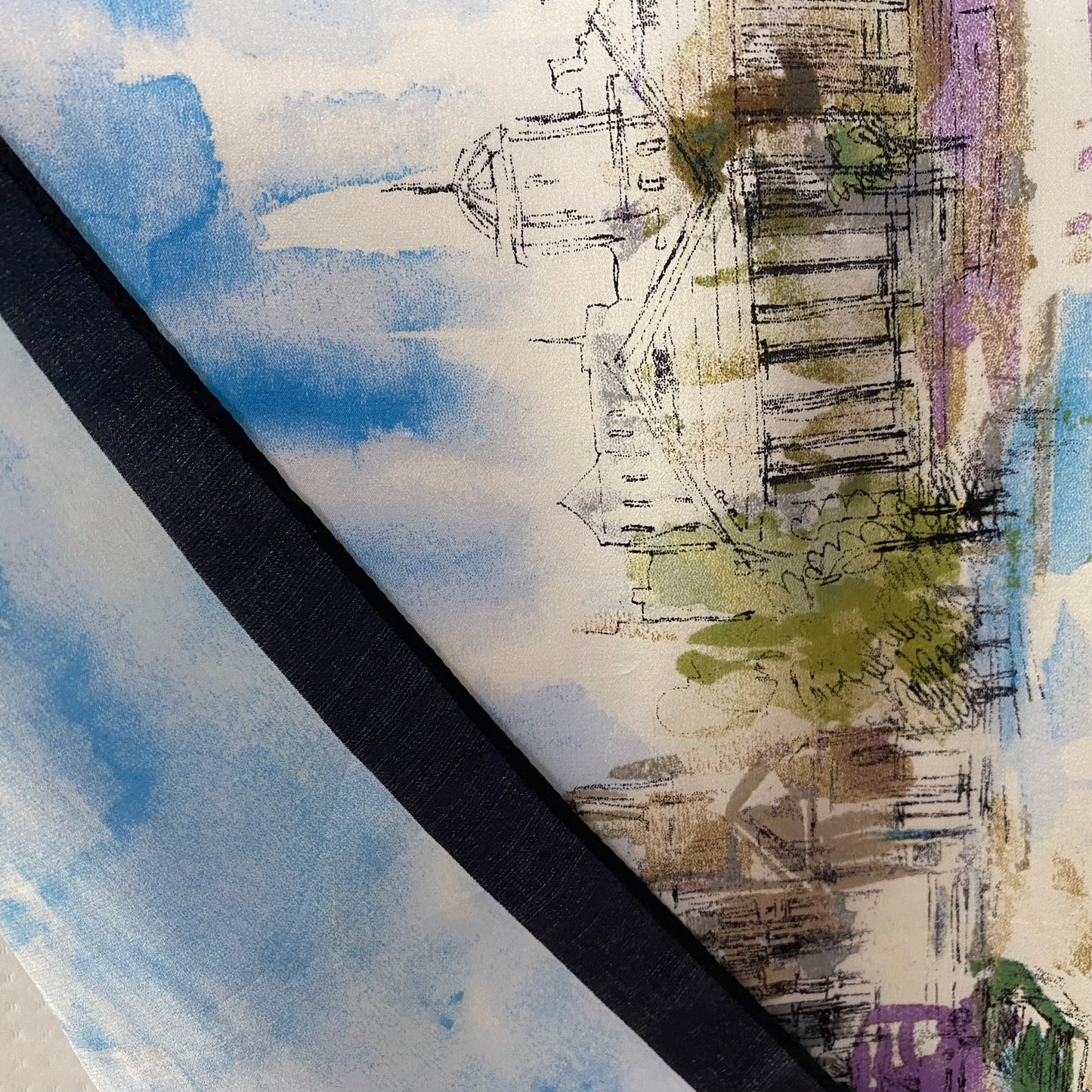 Chicos City Art Silk Scarf - Long – 5005