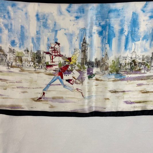 Chicos City Art Silk Scarf - Long – 5005