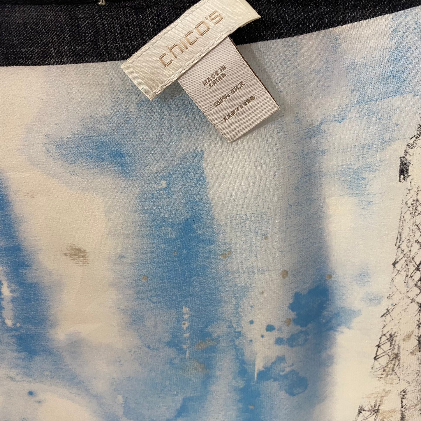 Chicos City Art Silk Scarf - Long – 5005