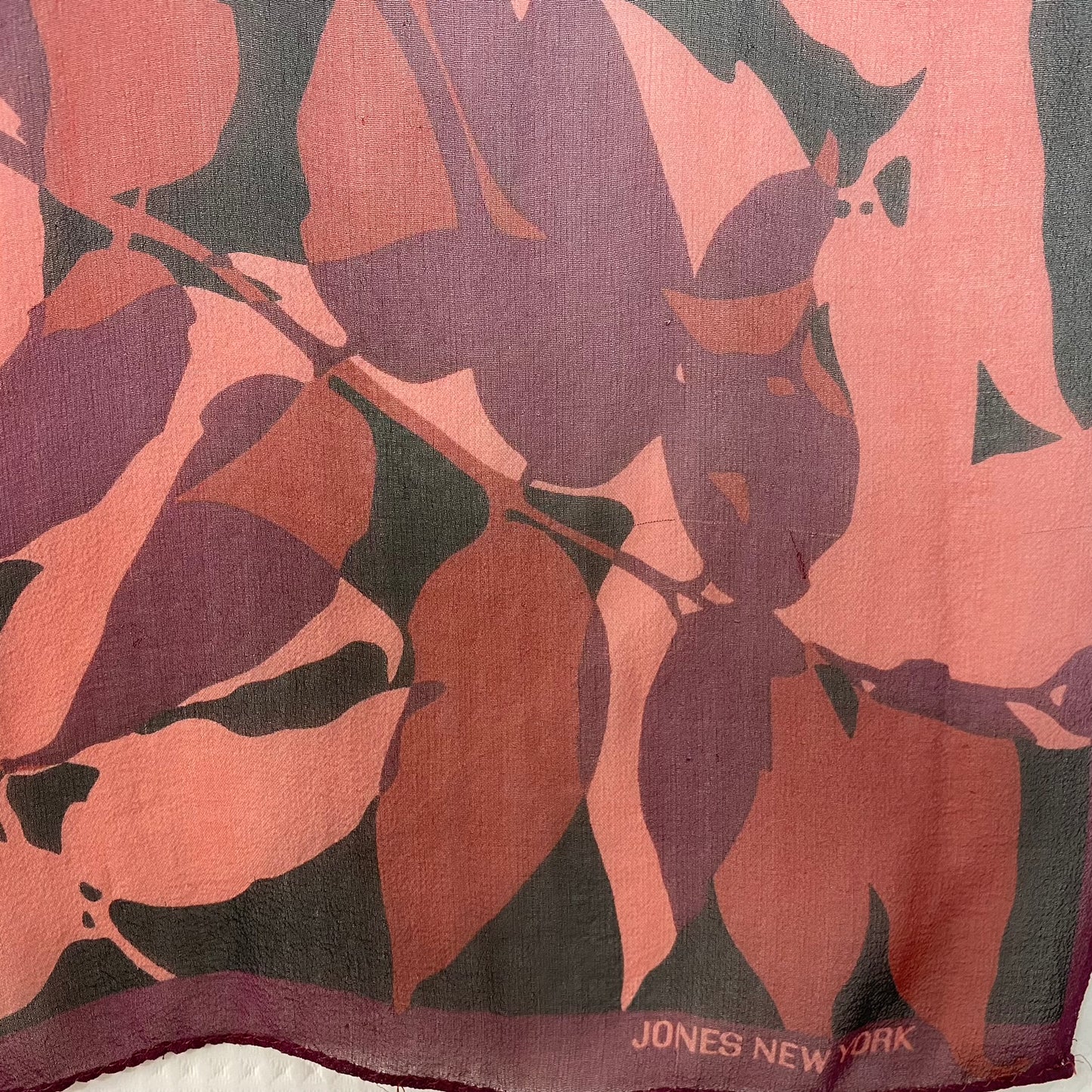 Jones New York Floral Art Silk Scarf - Long – 5006
