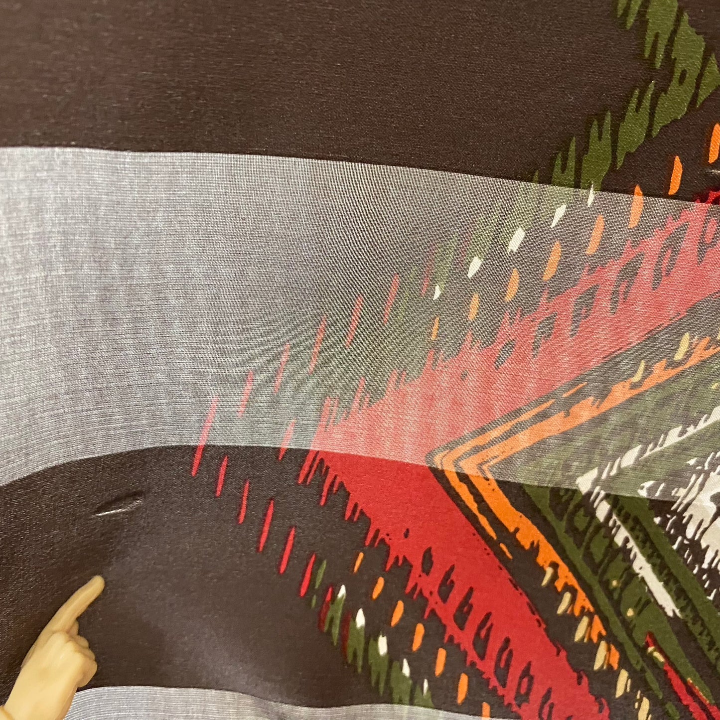 Doncaster Abstract Art Silk Scarf - Long – 5007