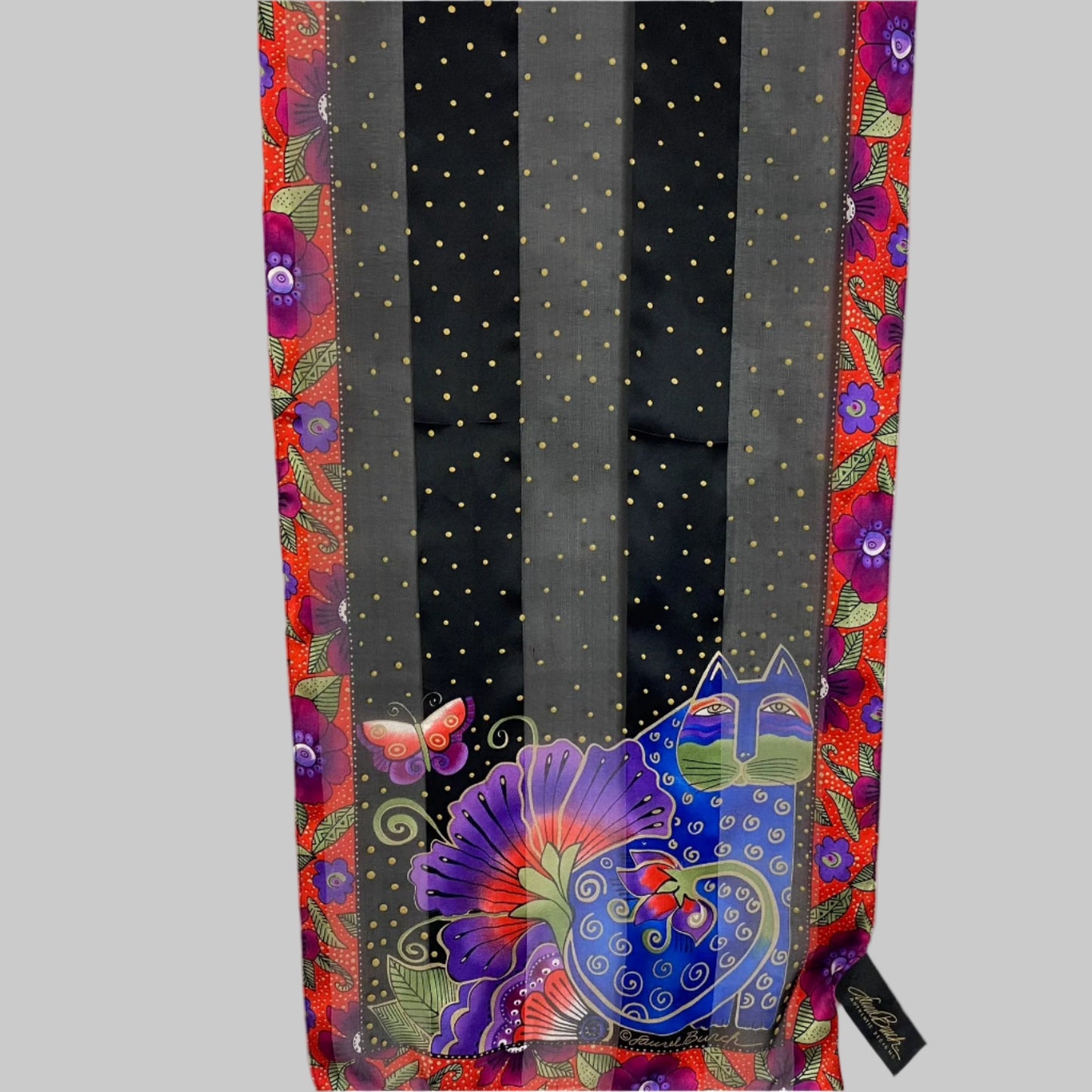 Laurel Burch Cats Art Silk Scarf - Long – 5010