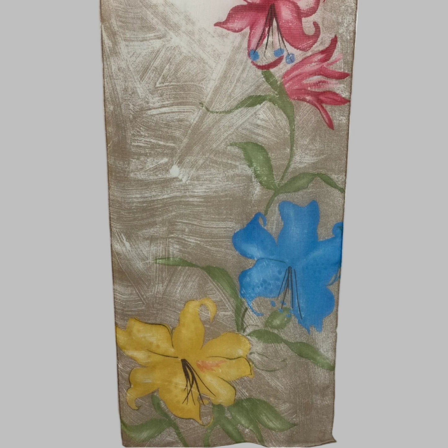 Cejon Floral Art Silk Scarf - Long – 5012