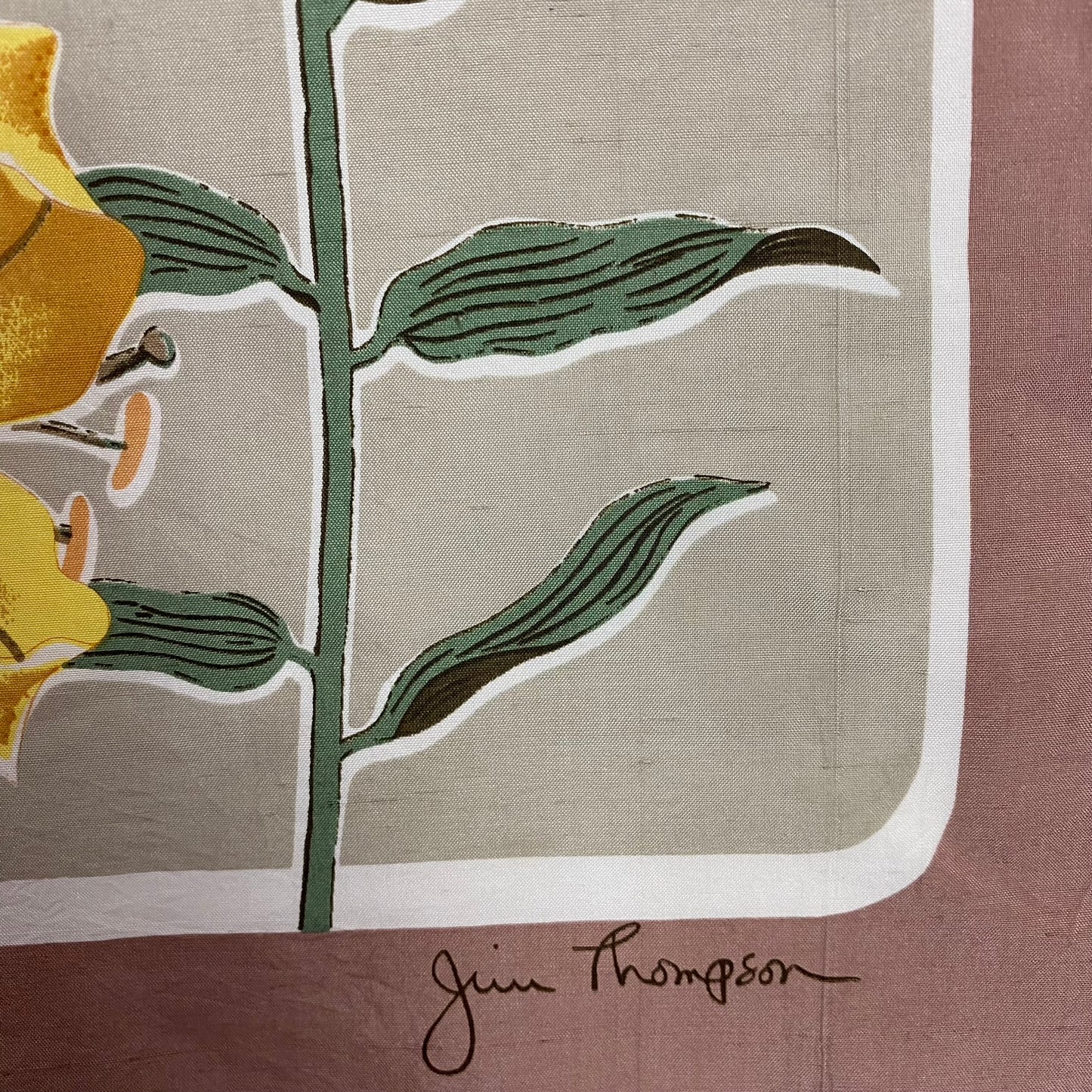 Jim Thompson Floral Silk Scarf - Square – 5015