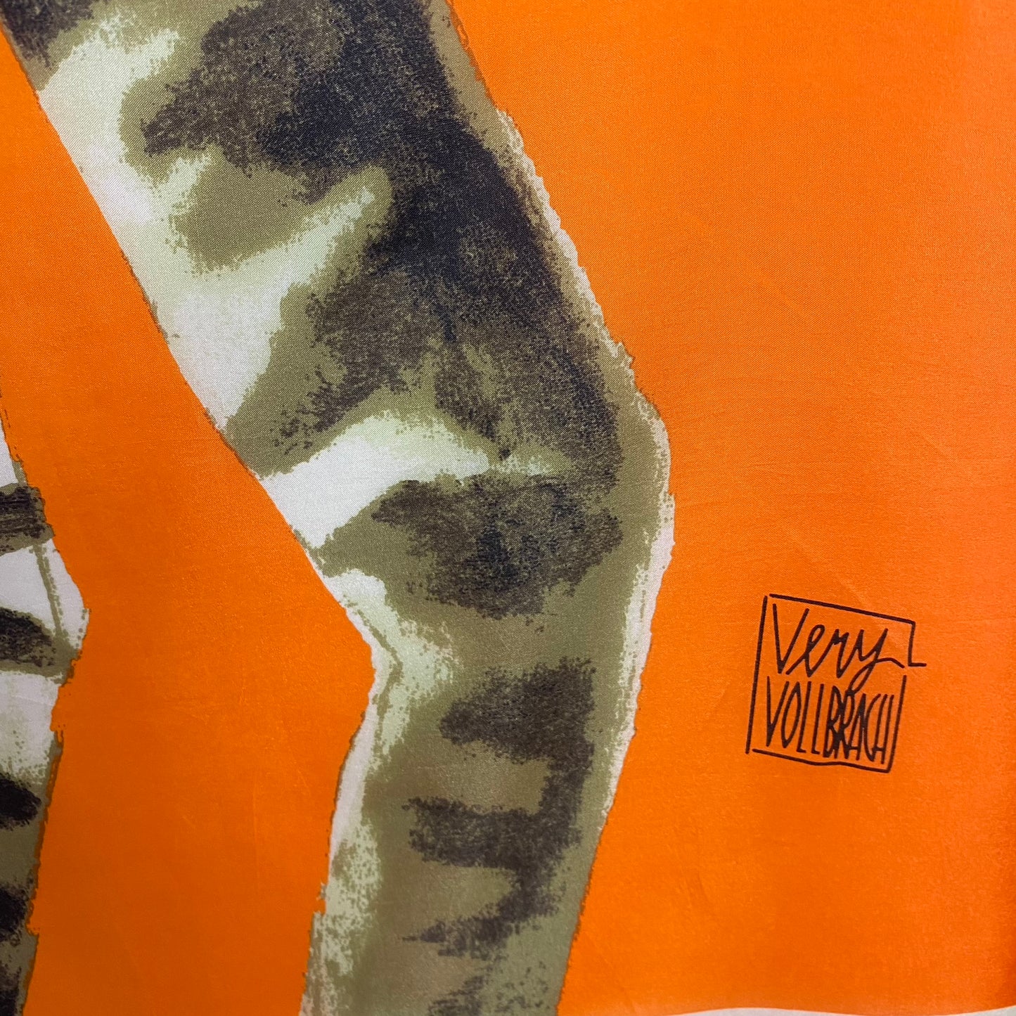 Very Vollbract Zebra Silk Scarf Square - 5016