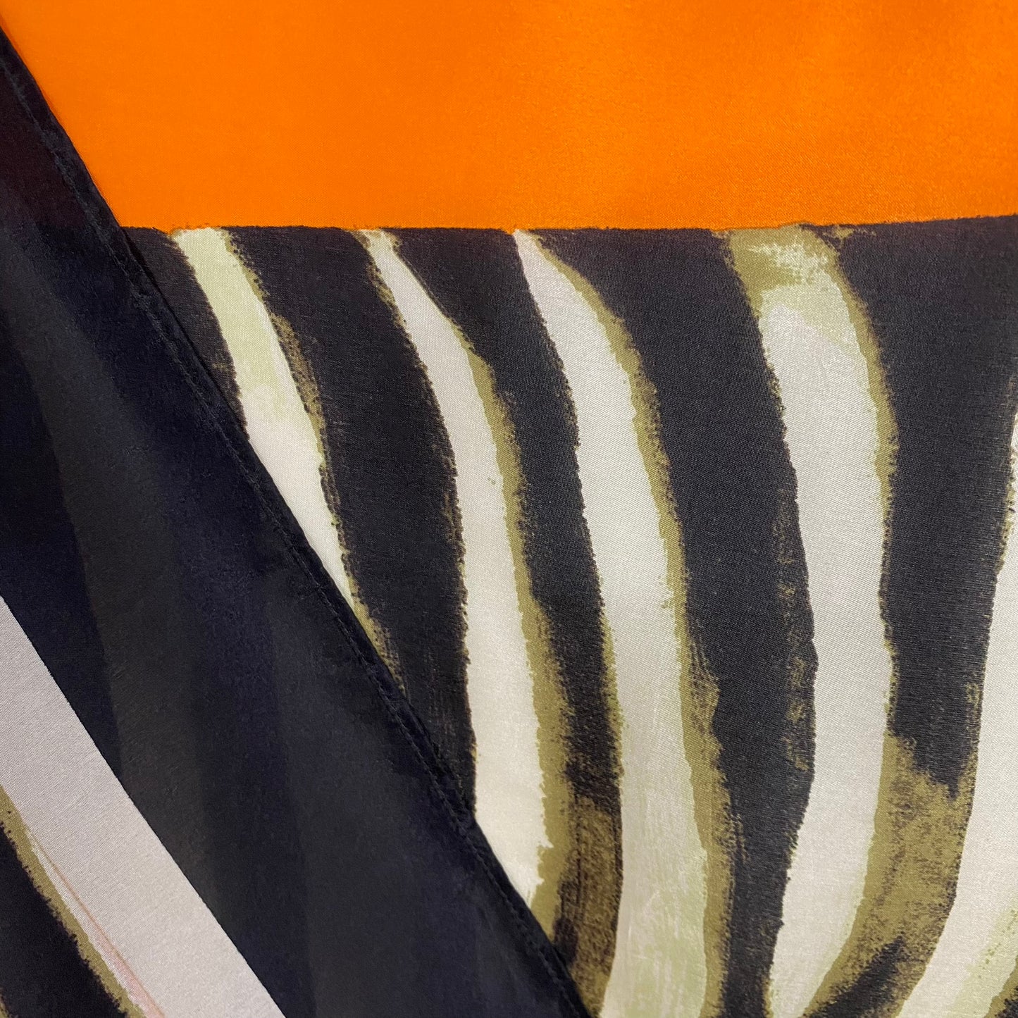Very Vollbract Zebra Silk Scarf Square - 5016