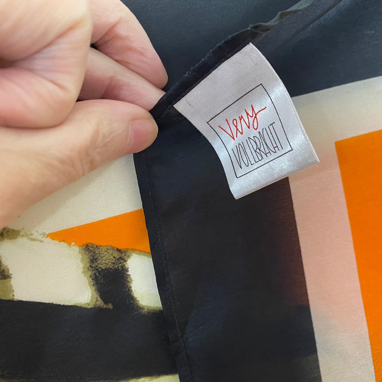 Very Vollbract Zebra Silk Scarf Square - 5016
