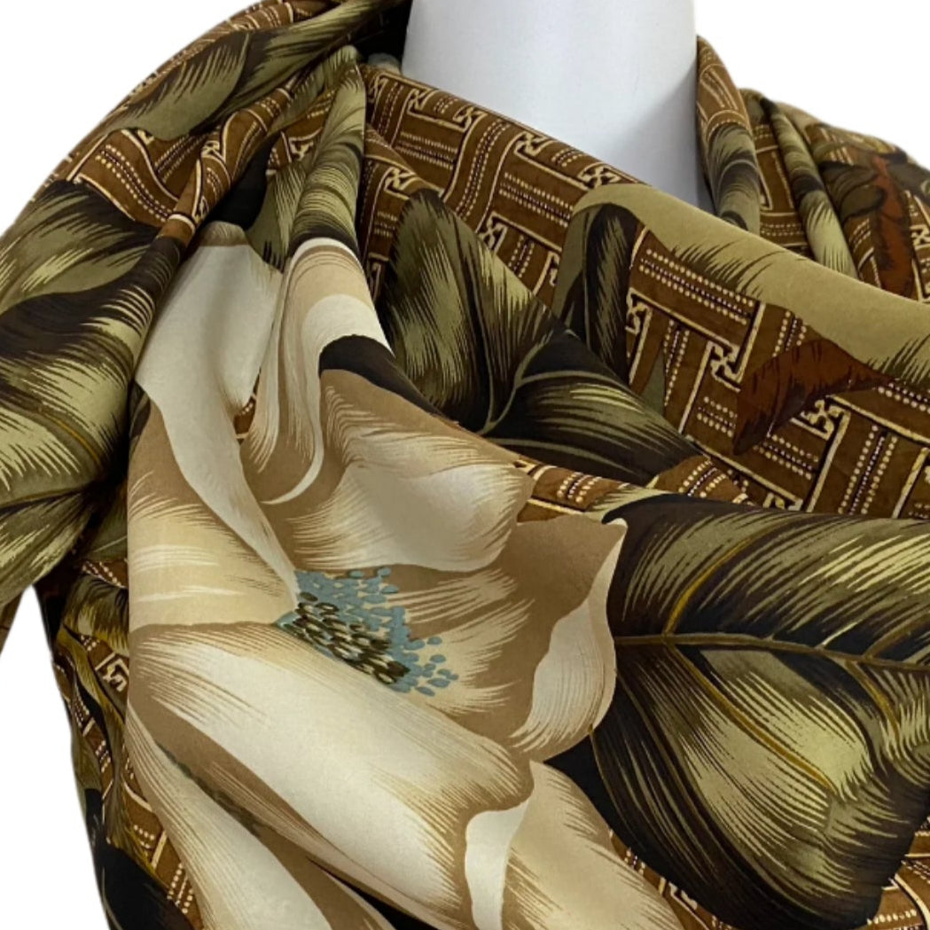Anne Pinkerton Floral Silk Scarf - Square - 5030