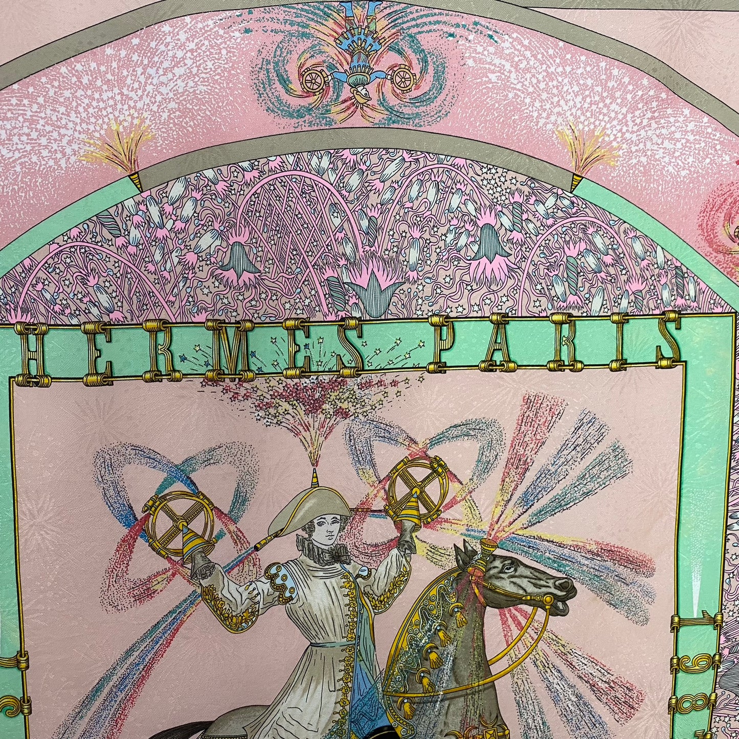 HERMÈS Square Silk Scarf - Feux d'Artifice by Michel Duchêne Square - 5031