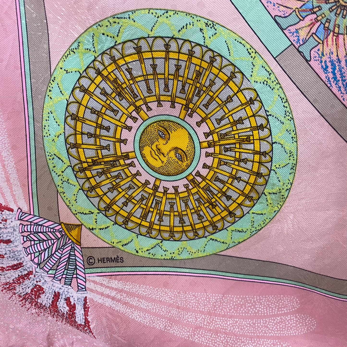 HERMÈS Square Silk Scarf - Feux d'Artifice by Michel Duchêne Square - 5031