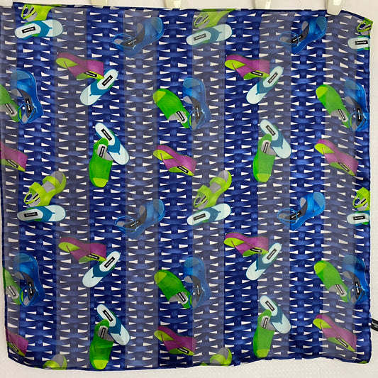 Kenneth Cole Flipflops Silk Scarf - Square – 5050