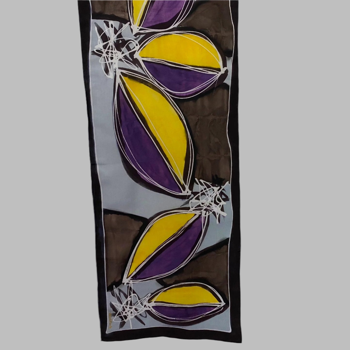 Artist Barb Marla Batik Art Silk Scarf - Long - 5056
