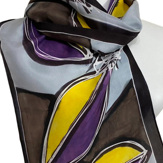 Artist Barb Marla Batik Art Silk Scarf - Long - 5056