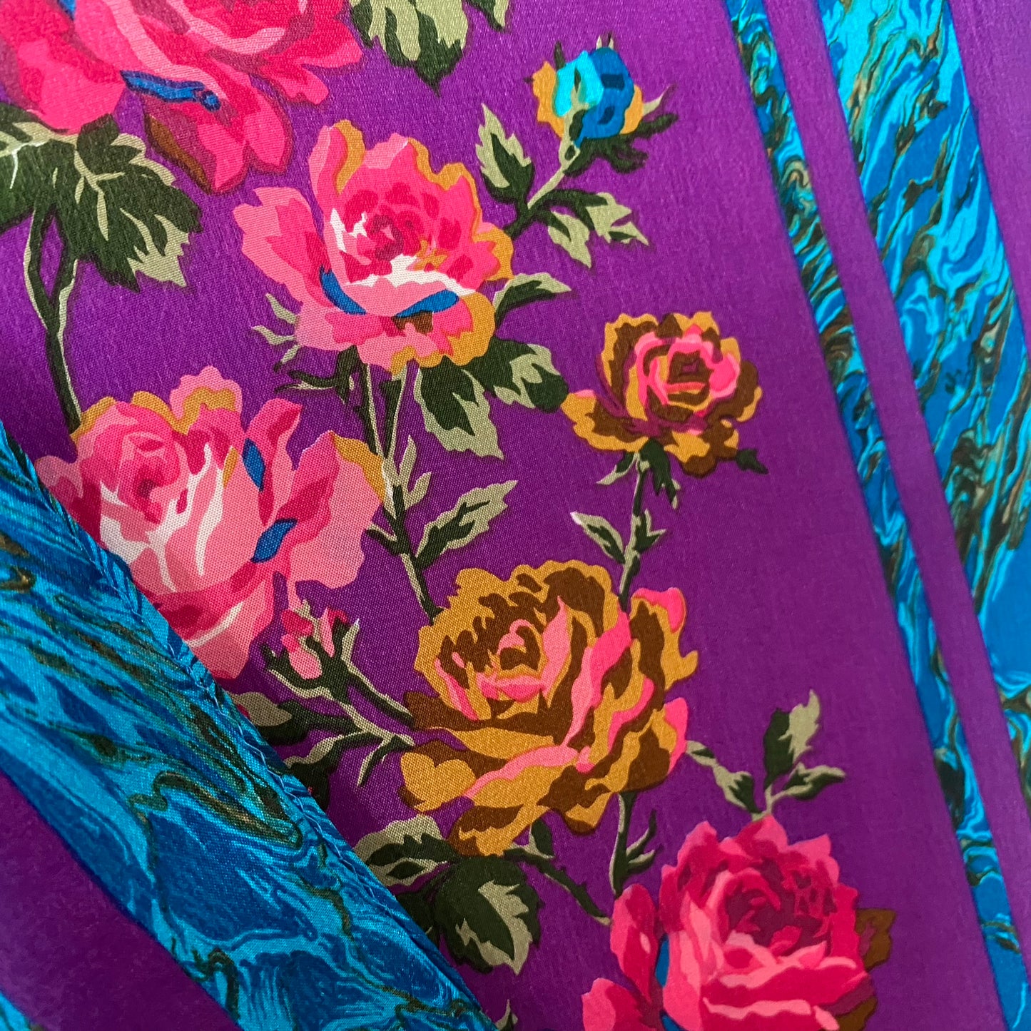 Bill Blass Floral Silk Scarf - Long - 5057