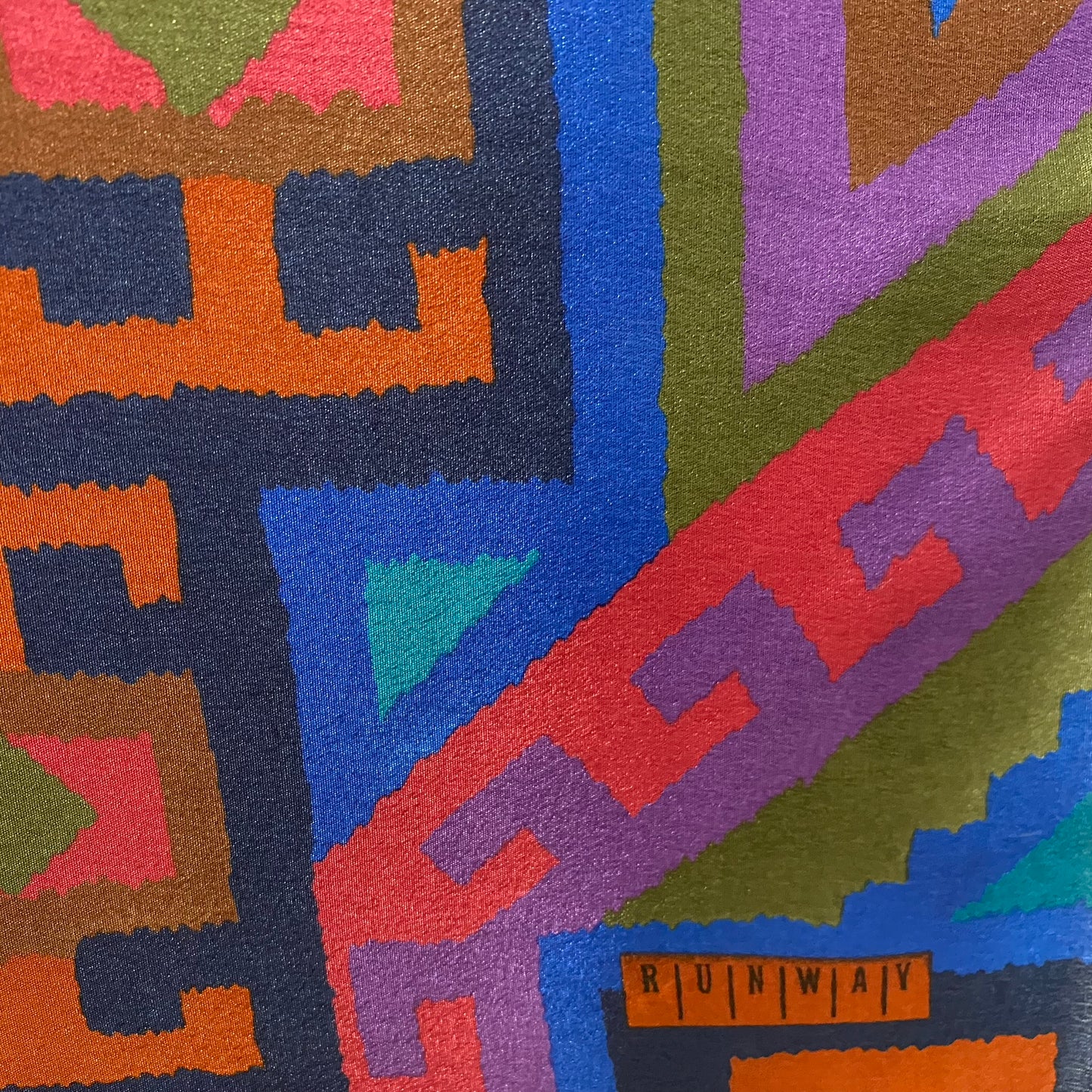 Runway Art Silk Scarf - Long – 5063
