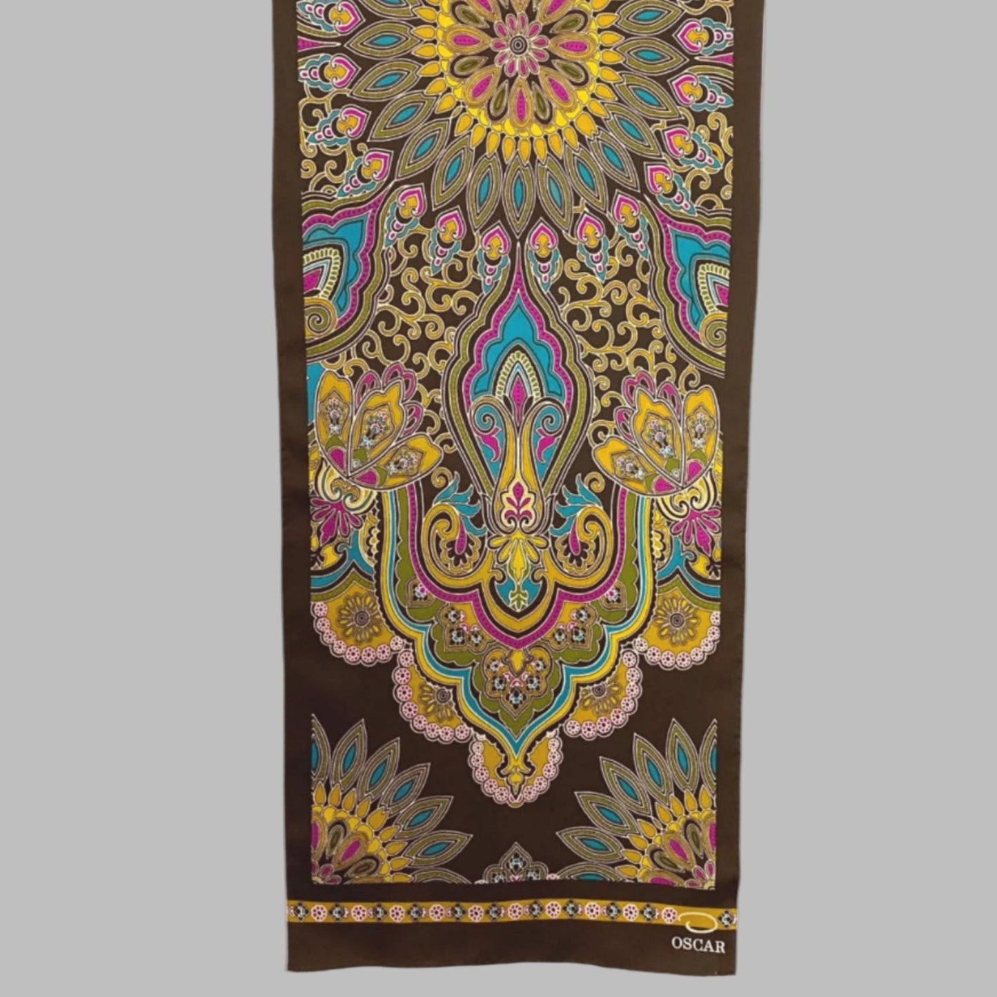 Oscar Retro Silk Scarf - Long