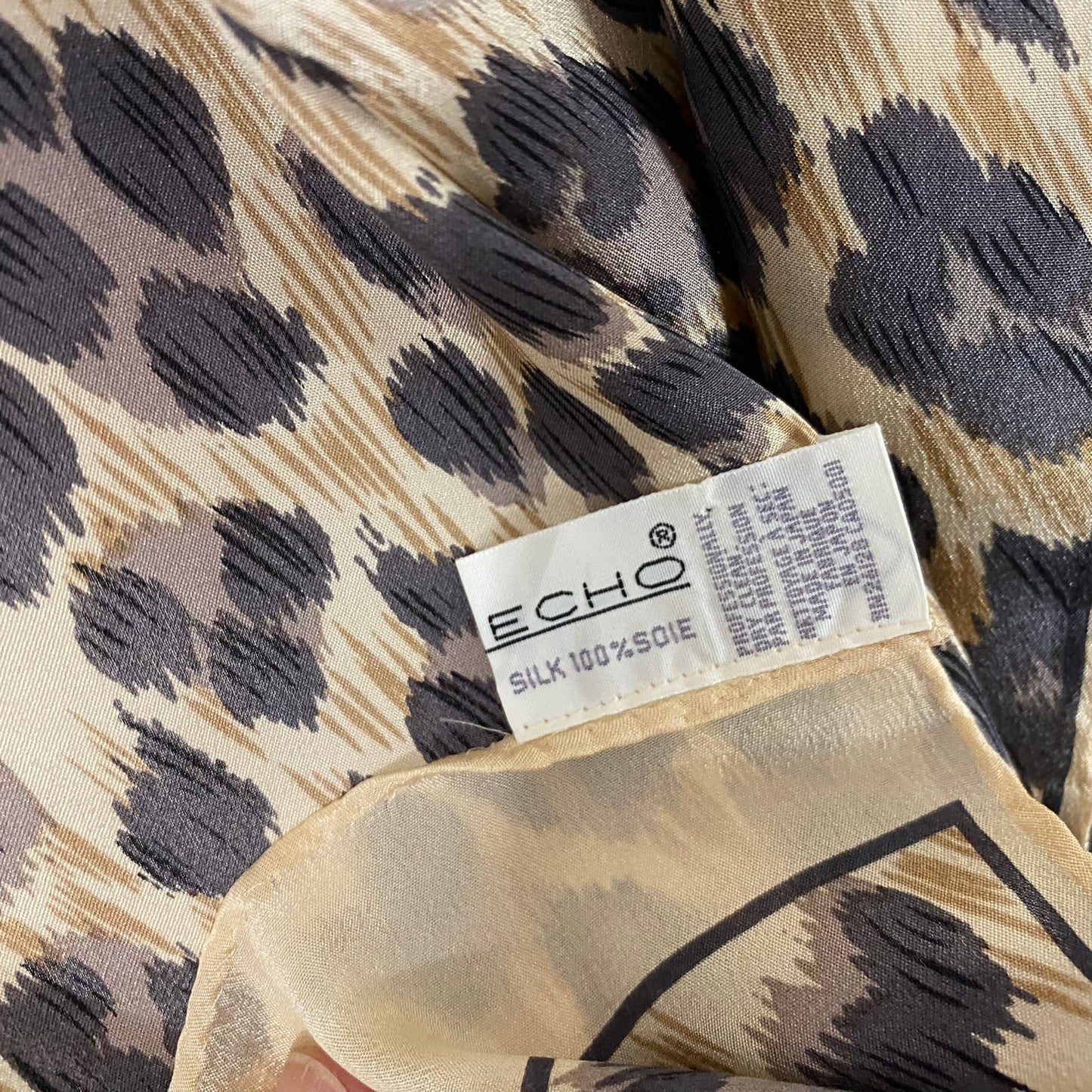 Echo Animal Print Silk Scarf - Long – 5068