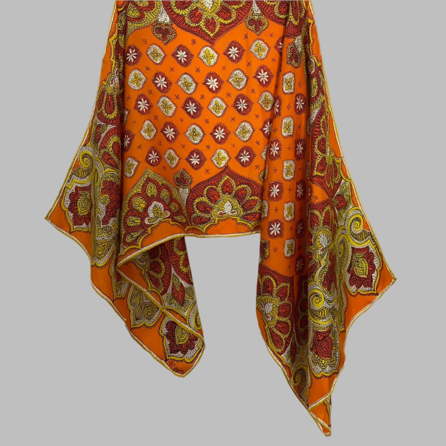 Vera Floral Art Silk Scarf - Long – 5071