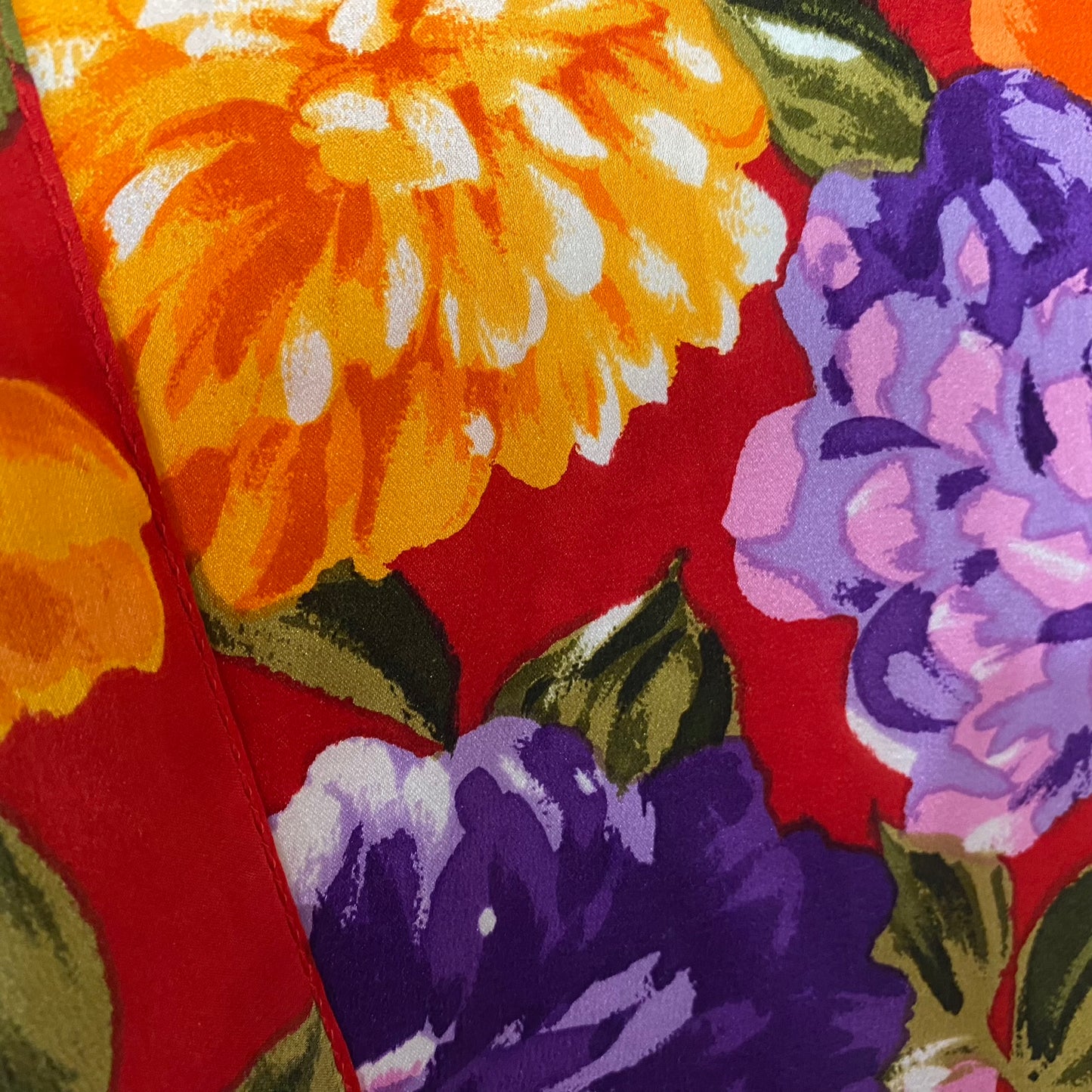 Echo Floral Silk Scarf - Long – 5072