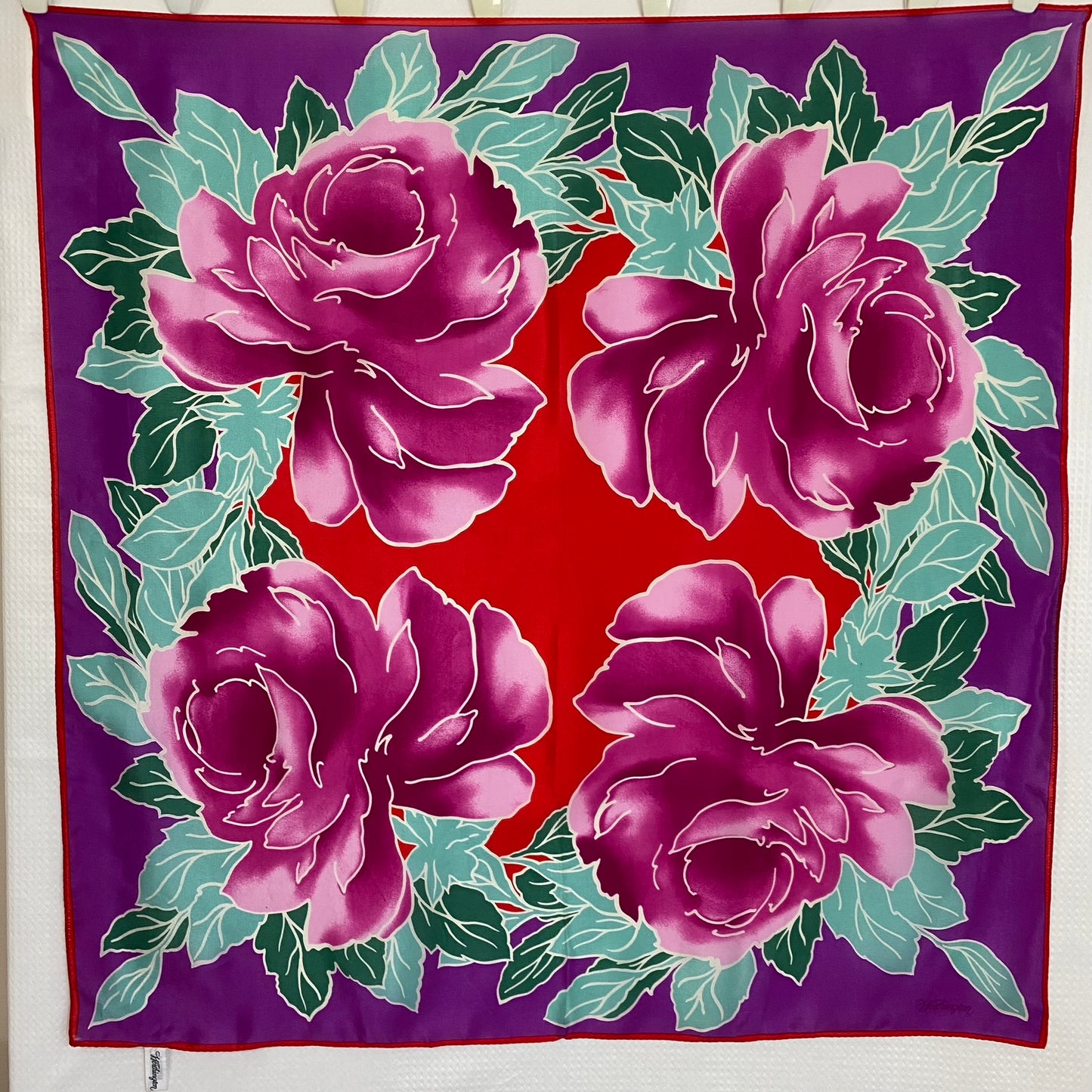 Worthington Floral Silk Scarf - Square – 5075