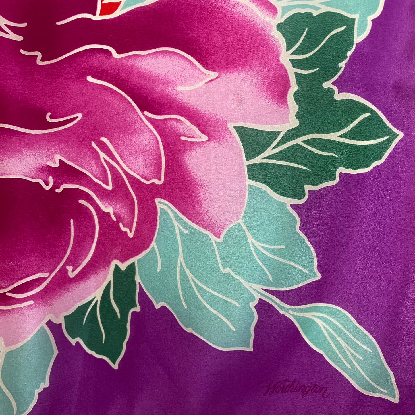 Worthington Floral Silk Scarf - Square – 5075