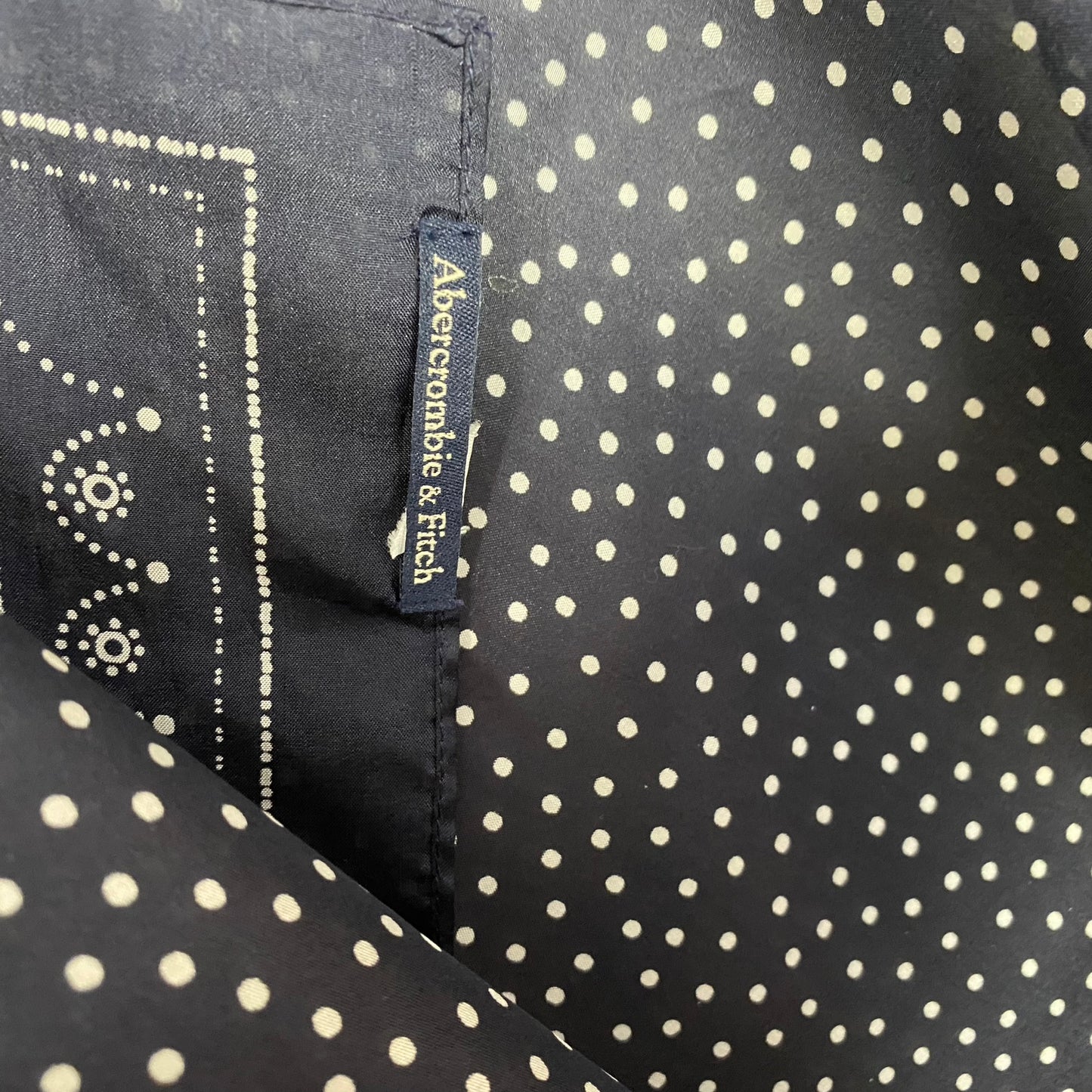Abercrombie & Fitch Polka Dot Silk Scarf - Square - 5077