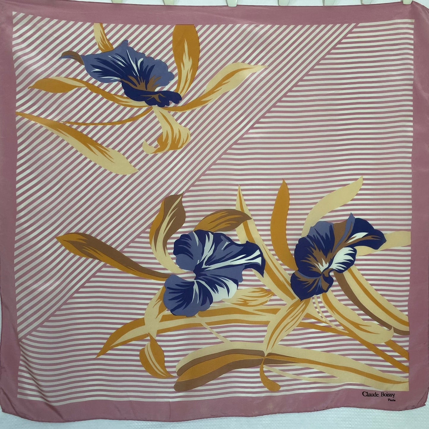 Claude Boissy Designer Silk Scarf - Square – 5079