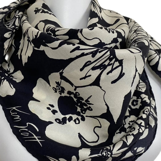 Ken Scott Floral Silk Scarf - Square - 5080