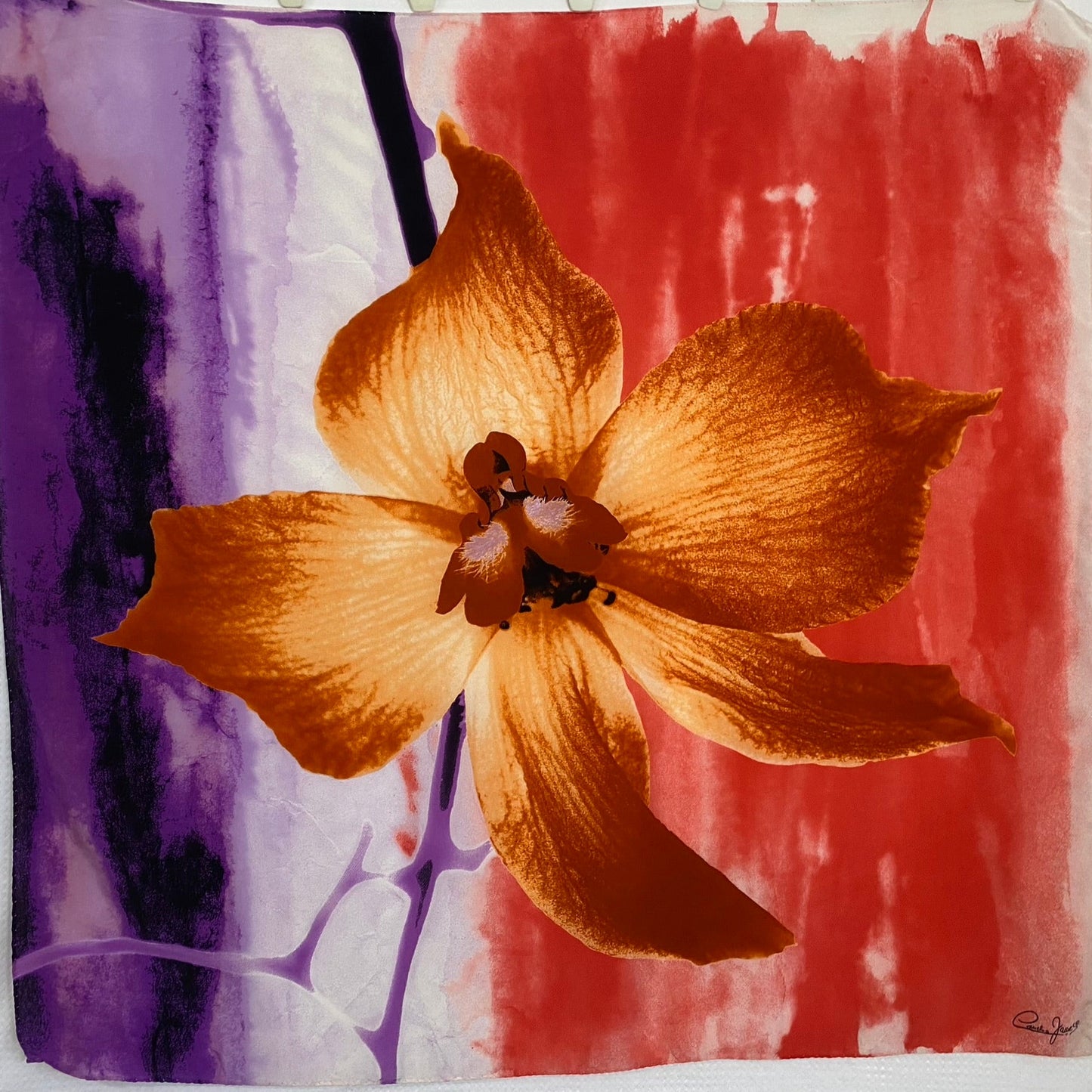 Cornelia James Designer Silk Scarf - Square – 5082