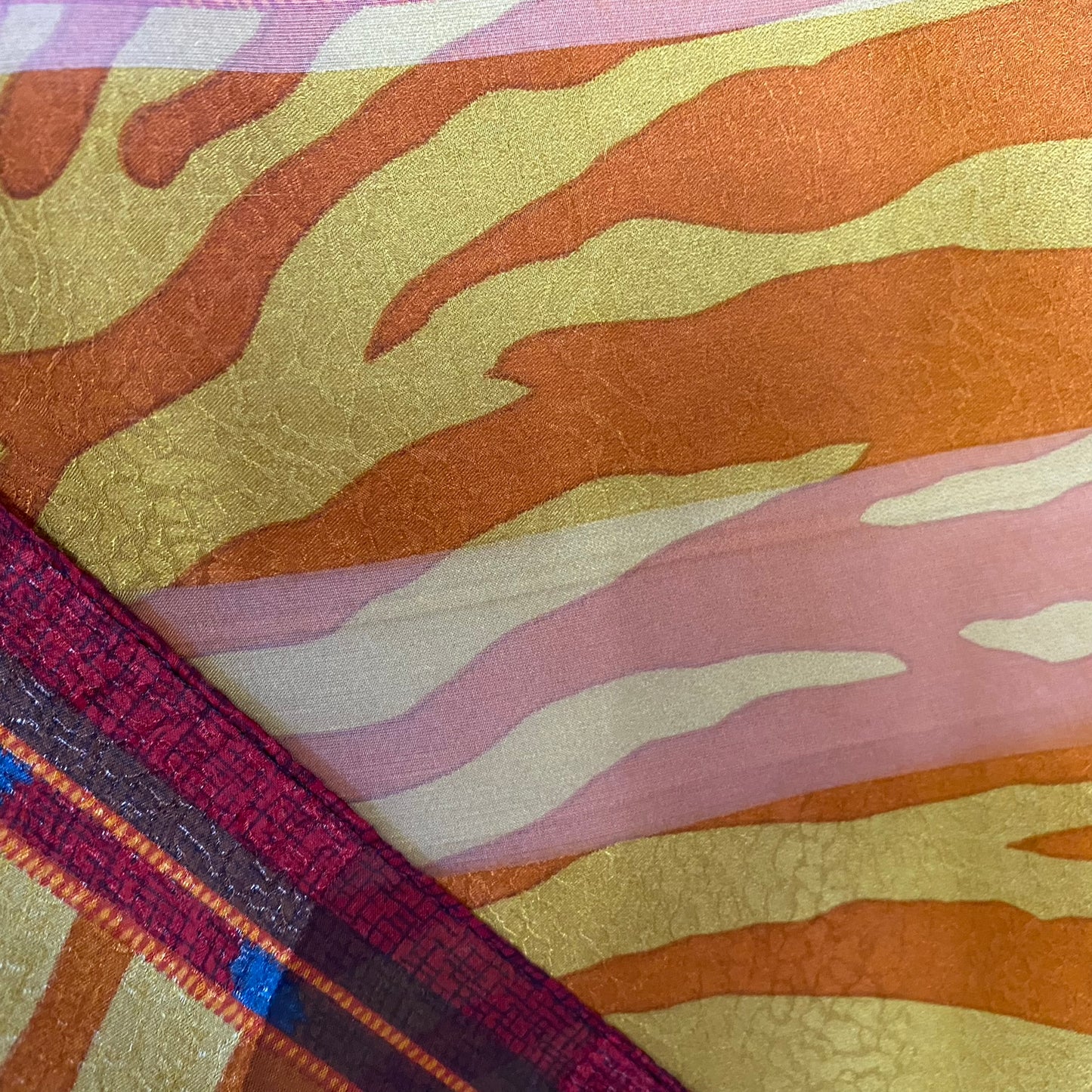 Adrienne Vittadini Embossed Silk Scarf - Square - 5083