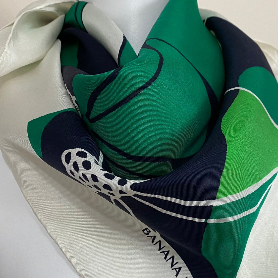 Banana Republic Floral Silk Scarf - Square - 5084