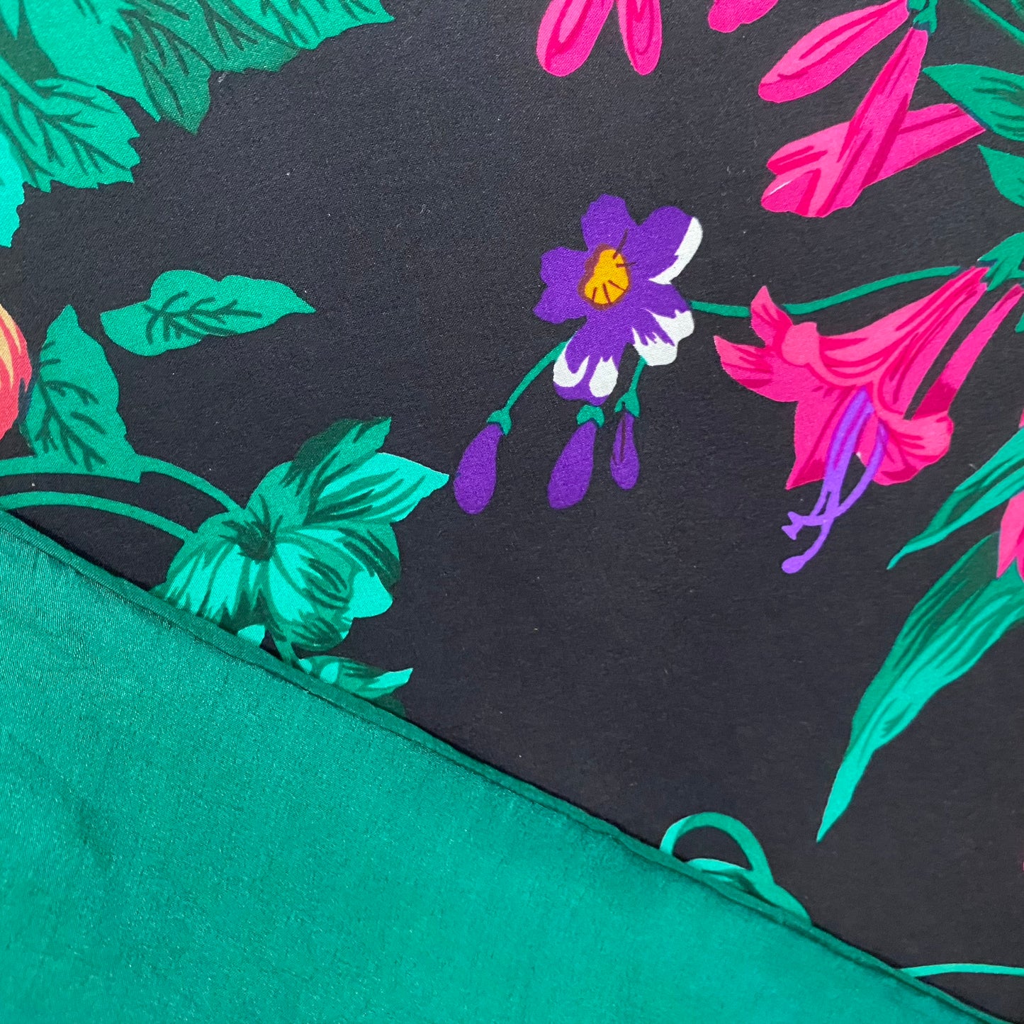 Bill Blass Floral Silk Scarf - Square - 5085