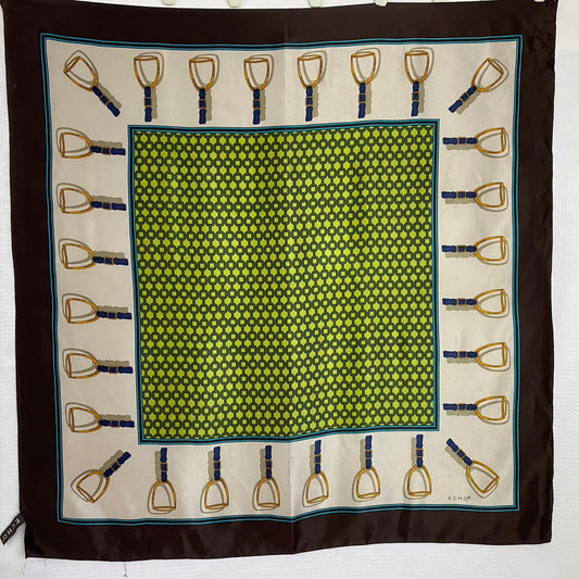 Echo Equestrian Silk Scarf - Square