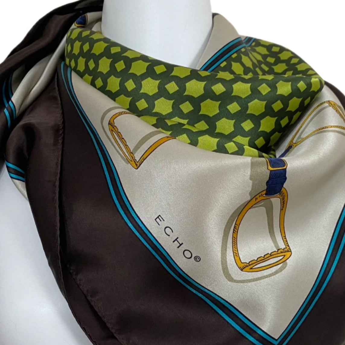 Echo Equestrian Silk Scarf - Square