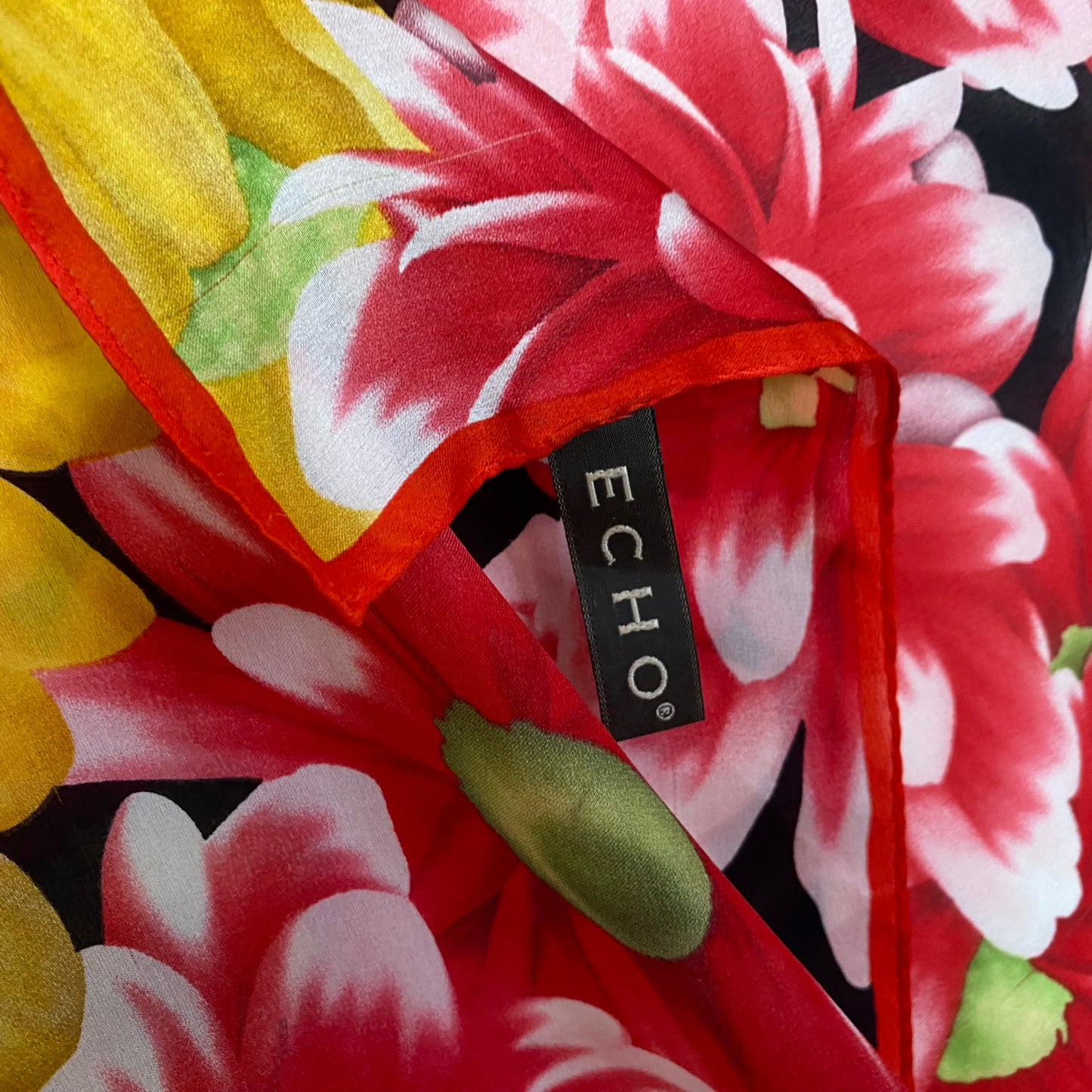 Echo Floral Silk Scarf - Square – 5092