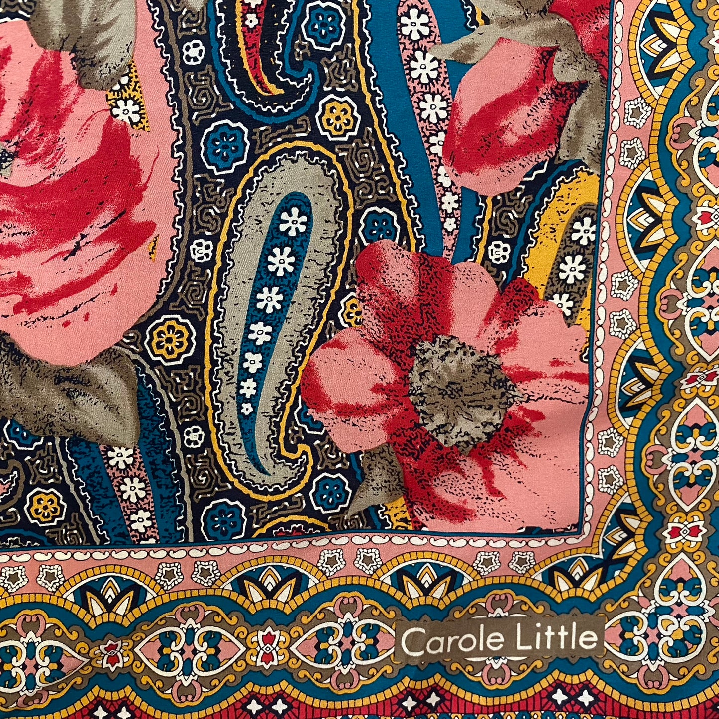 Carole Little Floral Paisley Art Silk Scarf - Square – 5095