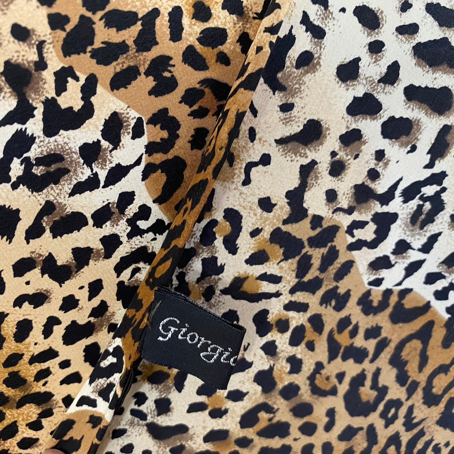 Giorgia Cruso Animal Print Silk Scarf Sarong - Square – 5097
