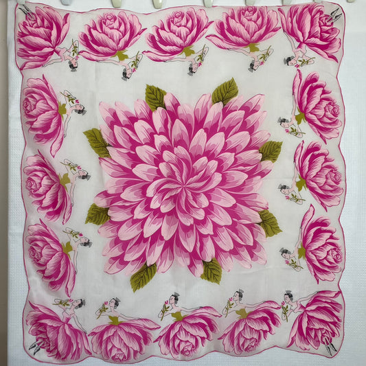 Ballerina Dancer Silk Scarf - Square - 5102