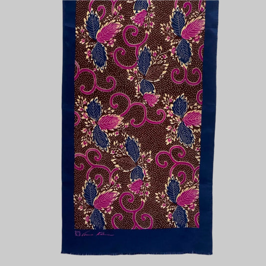 Anne Klein Floral Art Silk Scarf - Long - 5108